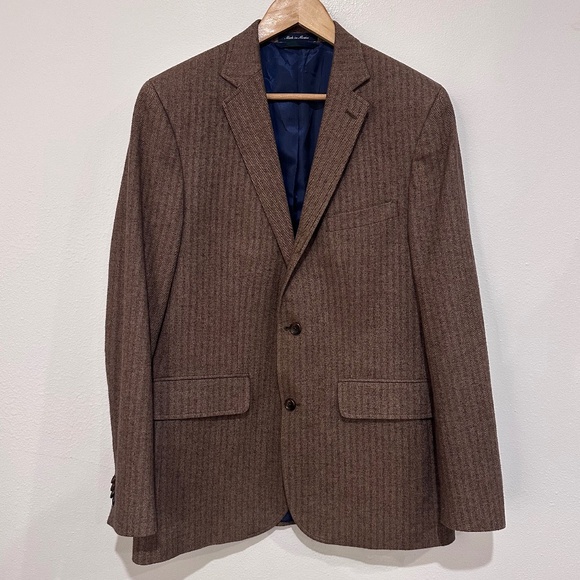 Land's End Herring Bone Blazer - Picture 1 of 9
